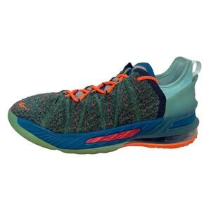 Nike Lebron XVIII Sport Shoes Womens 6 1/2 Green + Extra New Laces 57.5=J.3.6